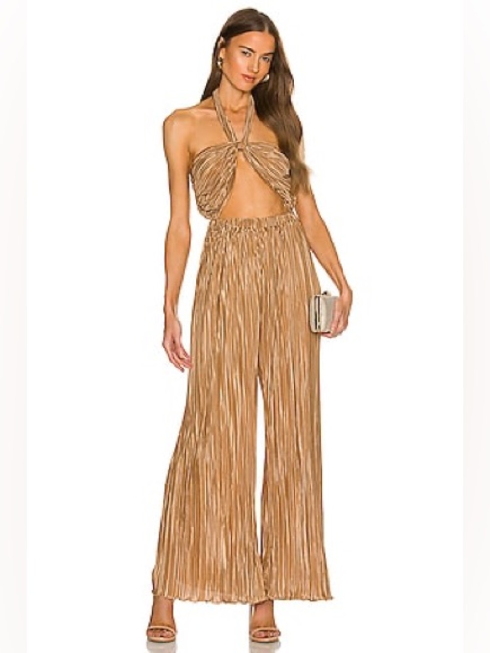 LPA Baina Cutout Halterneck Jumpsuit Size M